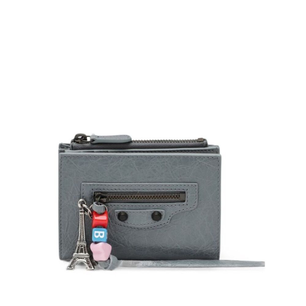 Balenciaga Women Le City Leather Bifold Wallet